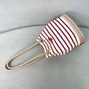Prada Mariner small striped fabric bucket bag - Image 2