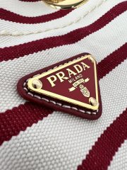 Prada Mariner small striped fabric bucket bag - Image 7
