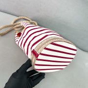 Prada Mariner small striped fabric bucket bag - Image 6