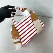 Prada Jardinière striped cotton canvas mini-bag - Image 3