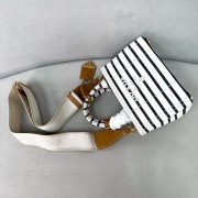 Prada Jardinière striped cotton canvas mini-bag - Image 3
