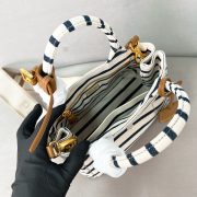 Prada Jardinière striped cotton canvas mini-bag - Image 8