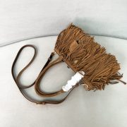 Prada Galleria medium suede bag with fringe - Image 5