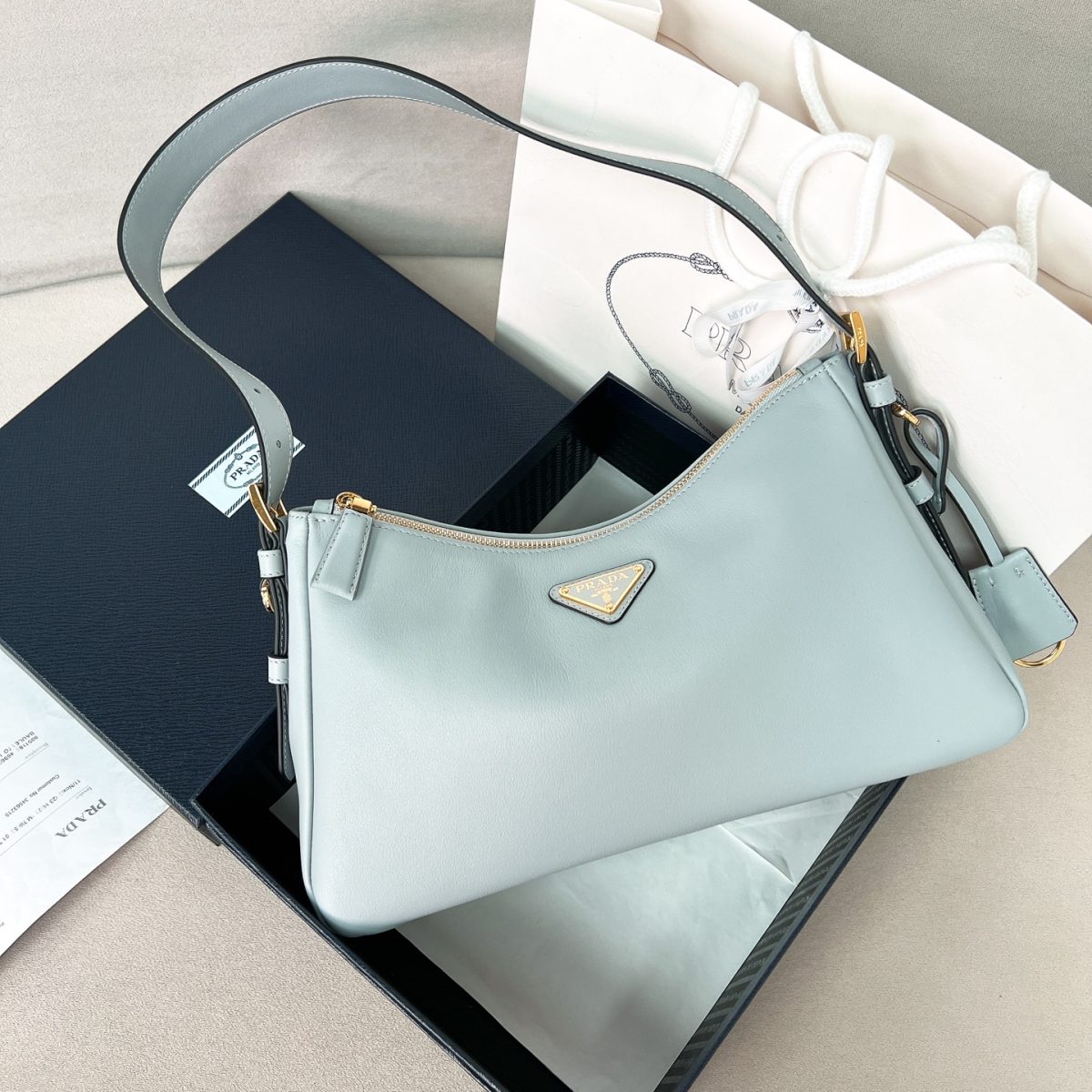 Prada Aimée medium leather shoulder bag - Image 1