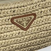 Prada Aimée large crochet and leather bag - Image 5