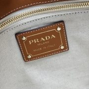 Prada Aimée large crochet and leather bag - Image 9