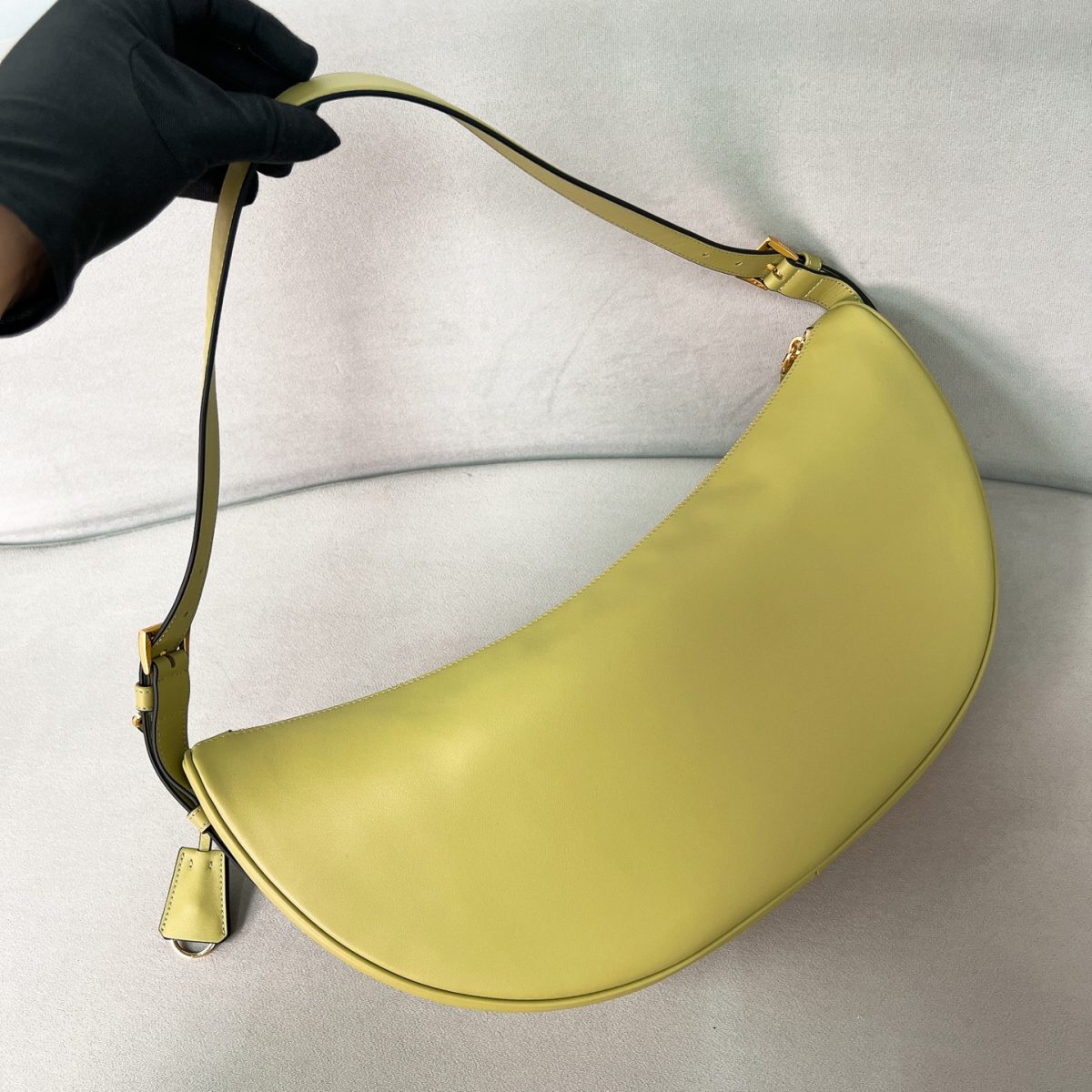 Prada Demi-lune large leather shoulder bag - Image 5