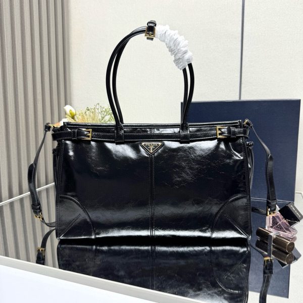 Prada Bonnie large leather handbag