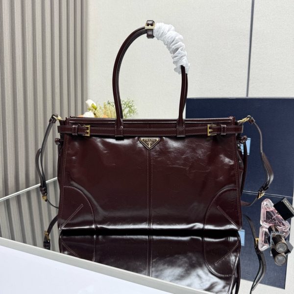 Prada Bonnie large leather handbag