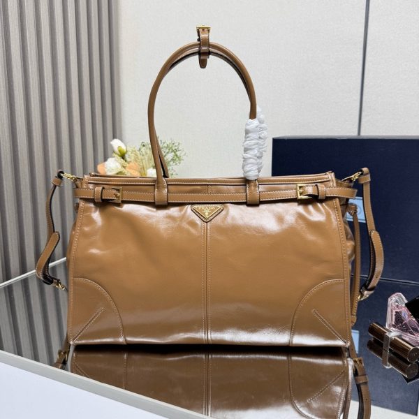 Prada Bonnie large leather handbag