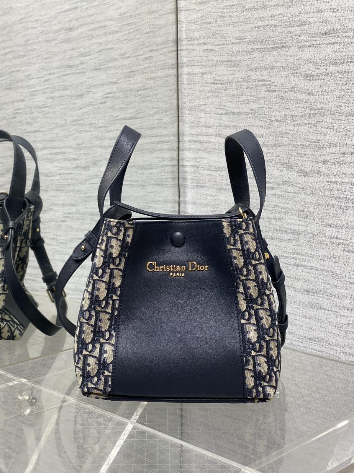 Dior Small Signature Bucket Bag - Image 1