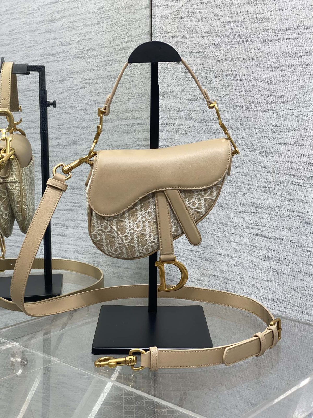 Dior Small Saddle Bag with Strap - Image 1