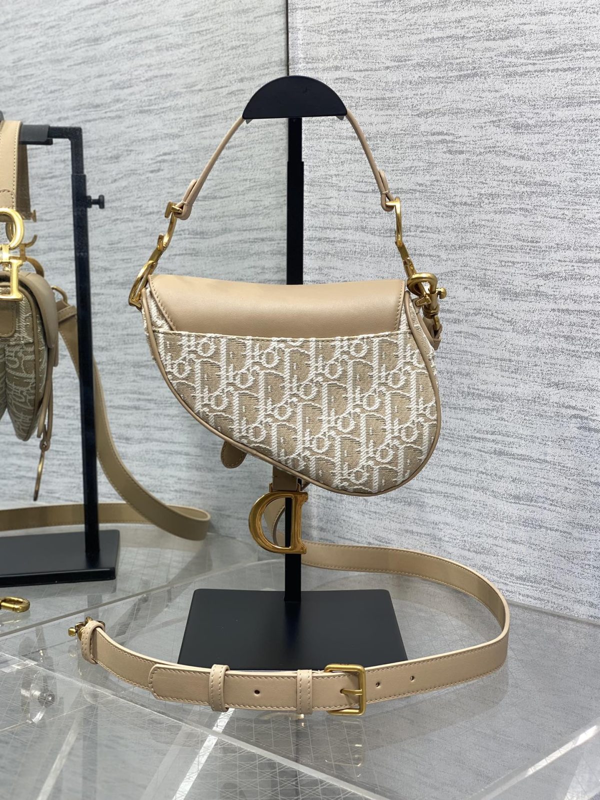 Dior Small Saddle Bag with Strap - Image 2