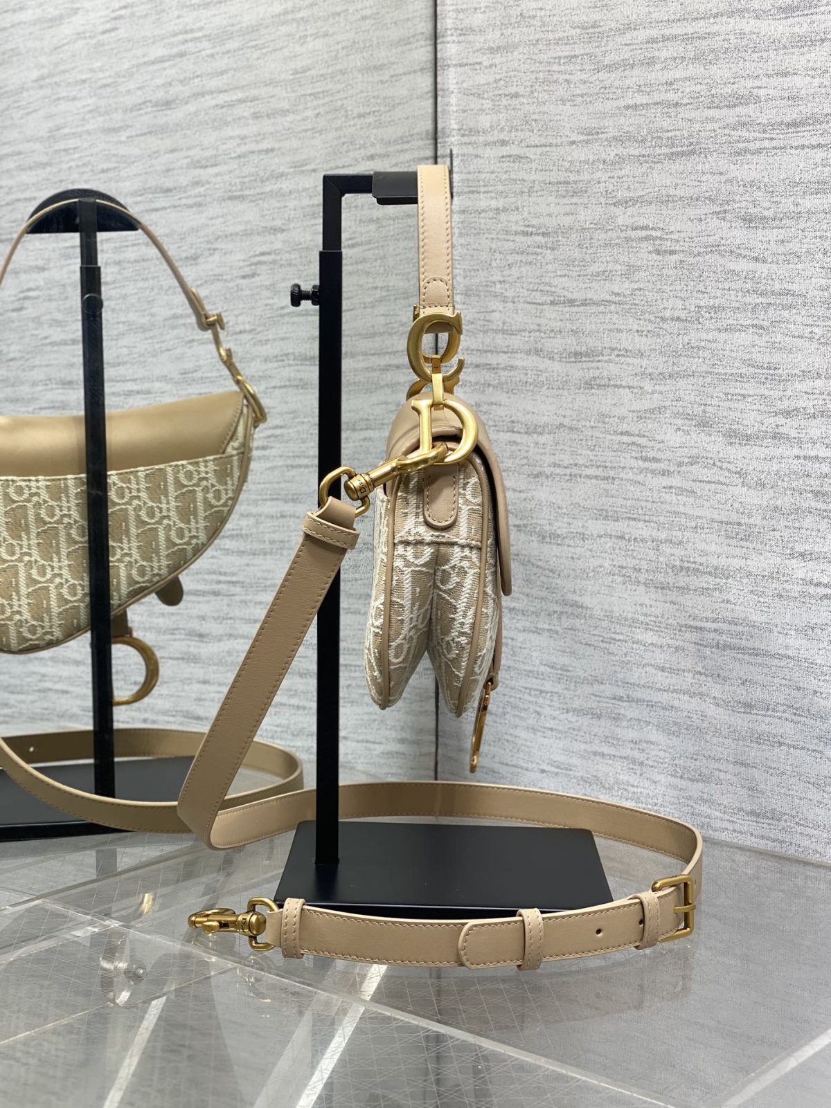 Dior Small Saddle Bag with Strap - Image 7