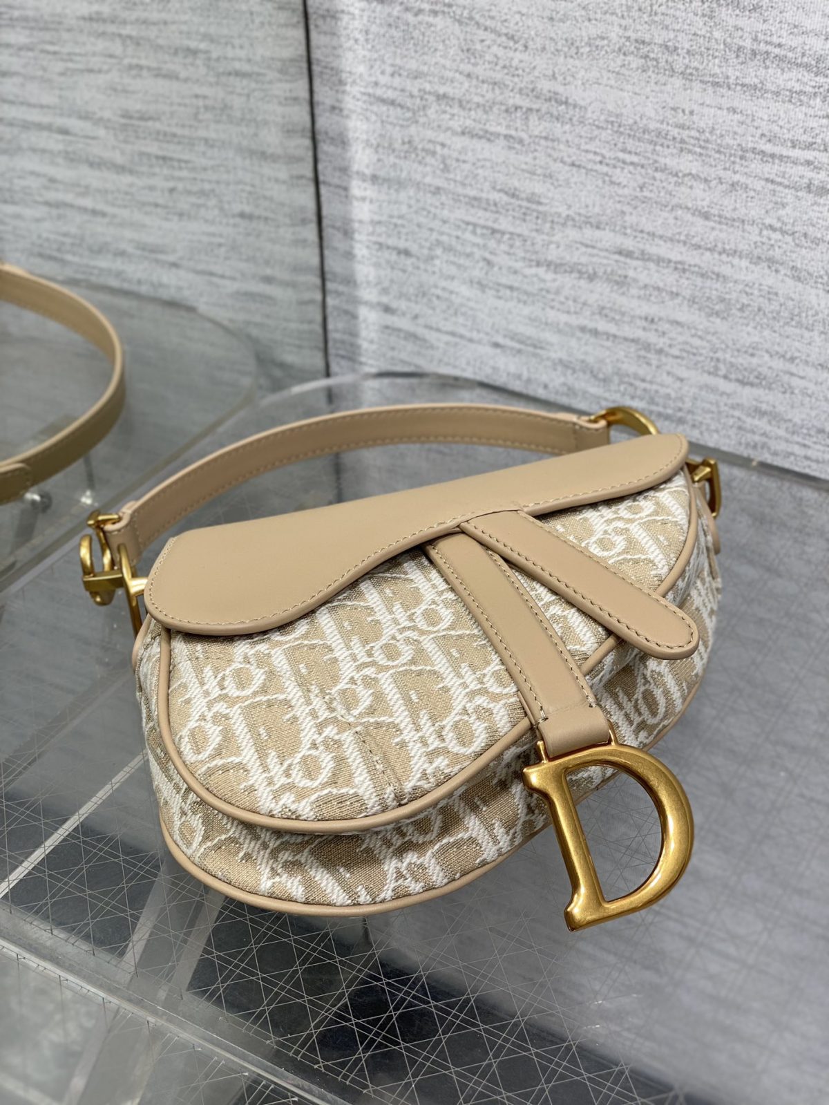Dior Small Saddle Bag with Strap - Image 3