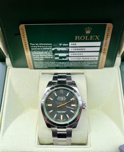 Best Swiss Rolex Milgauss 116400GV Replica – Iconic Design with Sapphire Crystal, Black Dial photo review