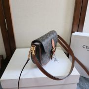 Celine Folco Shoulder Bag In Triomphe Canvas And Calfskin - Image 2
