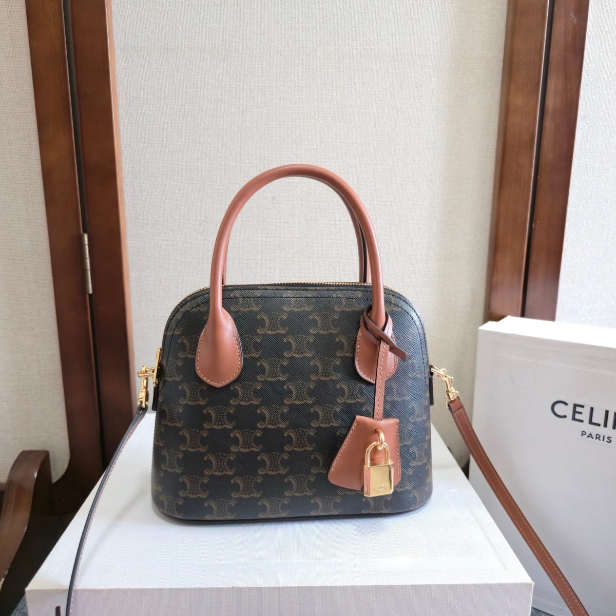 Celine Teen Honorine Bag In Triomphe Canvas And Calfskin - Image 1
