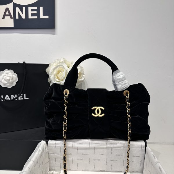 Chanel Bow Bag In Suede