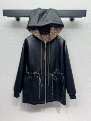 LouisVuitton Leather Peplum Parka - Image 2