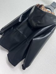 LouisVuitton Leather Peplum Parka - Image 5