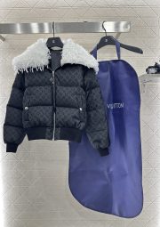LouisVuitton Feather Collar Puffer Jacket - Image 2