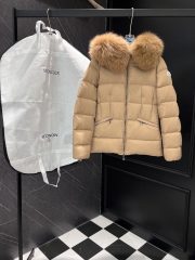 Moncler Boed Hooded Shearling-Trimmed Short Down Jacket - Image 3